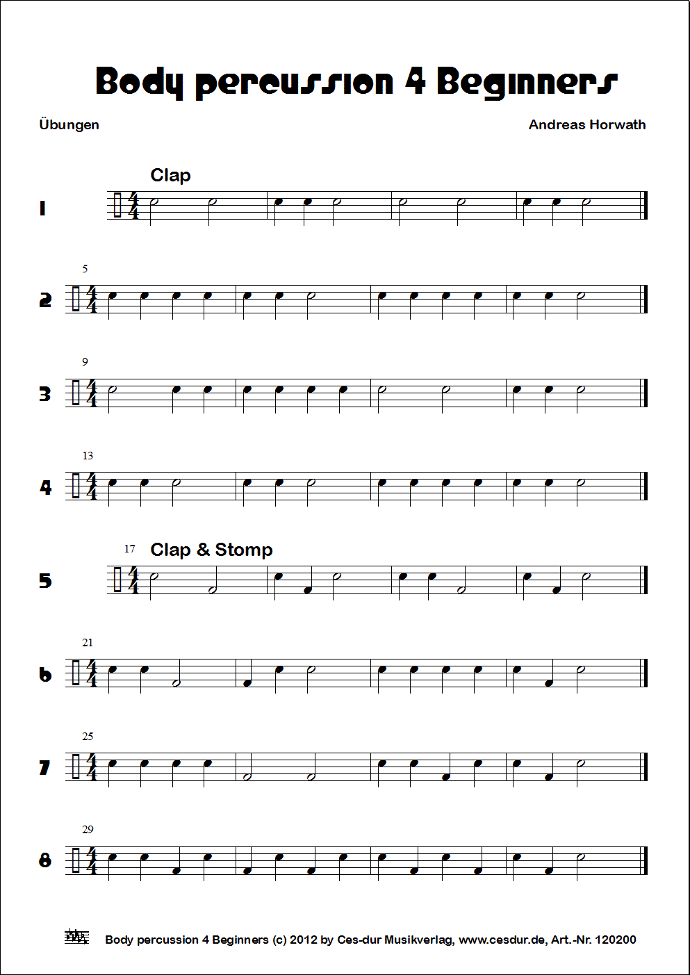 Body percussion 4 Beginners CESDUR.DE